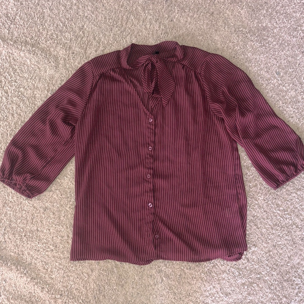 Burgundy Blouse